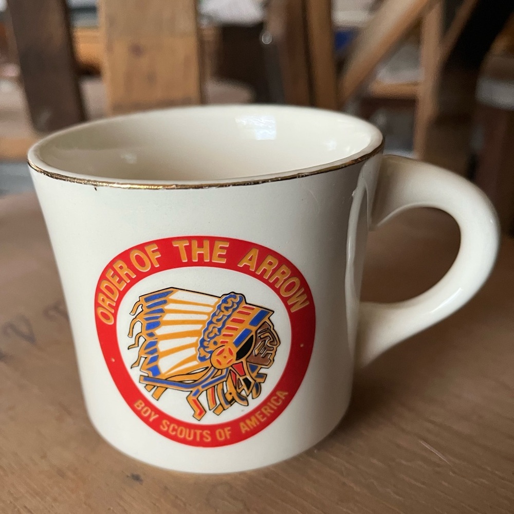USA mug. Boy Scouts of America  Order of the Arrow. heavy mug